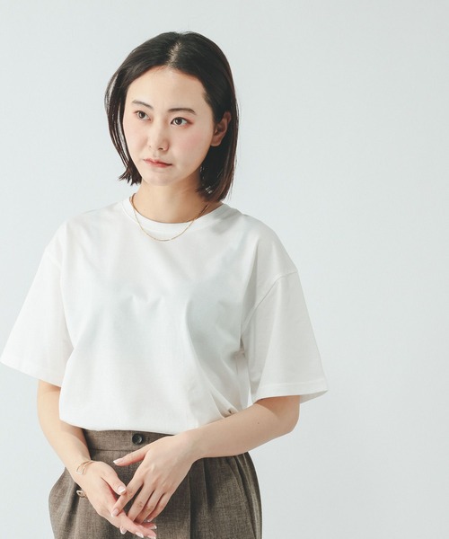 GLOBAL WORK(グローバルワーク)の「Fffit エフィット/フローズンクルーネックT/665858(Tシャツ/カットソー・レディース・ブラック/ネイビー/ホワイト系その他2/チャコールグレー・LARGE/SMALL/X-LARGE/MEDIUM)」の16枚目の写真