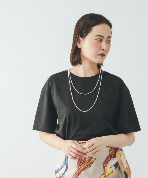 GLOBAL WORK(グローバルワーク)の「Fffit エフィット/フローズンクルーネックT/665858(Tシャツ/カットソー・レディース・ブラック/ネイビー/ホワイト系その他2/チャコールグレー・LARGE/SMALL/X-LARGE/MEDIUM)」の19枚目の写真