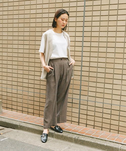 GLOBAL WORK(グローバルワーク)の「Fffit エフィット/フローズンクルーネックT/665858(Tシャツ/カットソー・レディース・ブラック/ネイビー/ホワイト系その他2/チャコールグレー・LARGE/SMALL/X-LARGE/MEDIUM)」の6枚目の写真