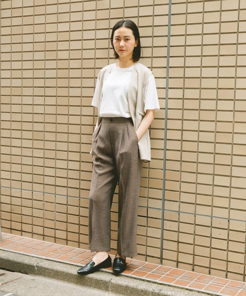 GLOBAL WORK(グローバルワーク)の「Fffit エフィット/フローズンクルーネックT/665858(Tシャツ/カットソー・レディース・ブラック/ネイビー/ホワイト系その他2/チャコールグレー・LARGE/SMALL/X-LARGE/MEDIUM)」の5枚目の写真