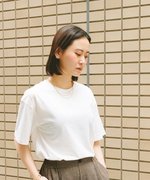 GLOBAL WORK(グローバルワーク)の「Fffit エフィット/フローズンクルーネックT/665858(Tシャツ/カットソー・レディース・ブラック/ネイビー/ホワイト系その他2/チャコールグレー・LARGE/SMALL/X-LARGE/MEDIUM)」の9枚目の写真