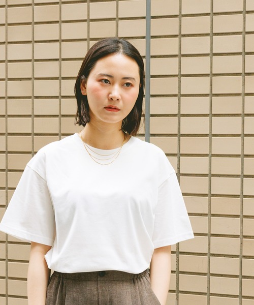 GLOBAL WORK(グローバルワーク)の「Fffit エフィット/フローズンクルーネックT/665858(Tシャツ/カットソー・レディース・ブラック/ネイビー/ホワイト系その他2/チャコールグレー・LARGE/SMALL/X-LARGE/MEDIUM)」の10枚目の写真