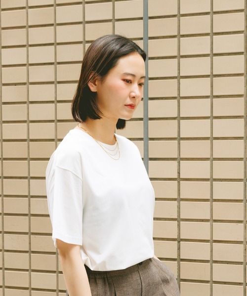 GLOBAL WORK(グローバルワーク)の「Fffit エフィット/フローズンクルーネックT/665858(Tシャツ/カットソー・レディース・ブラック/ネイビー/ホワイト系その他2/チャコールグレー・LARGE/SMALL/X-LARGE/MEDIUM)」の11枚目の写真