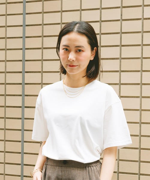 GLOBAL WORK(グローバルワーク)の「Fffit エフィット/フローズンクルーネックT/665858(Tシャツ/カットソー・レディース・ブラック/ネイビー/ホワイト系その他2/チャコールグレー・LARGE/SMALL/X-LARGE/MEDIUM)」の8枚目の写真
