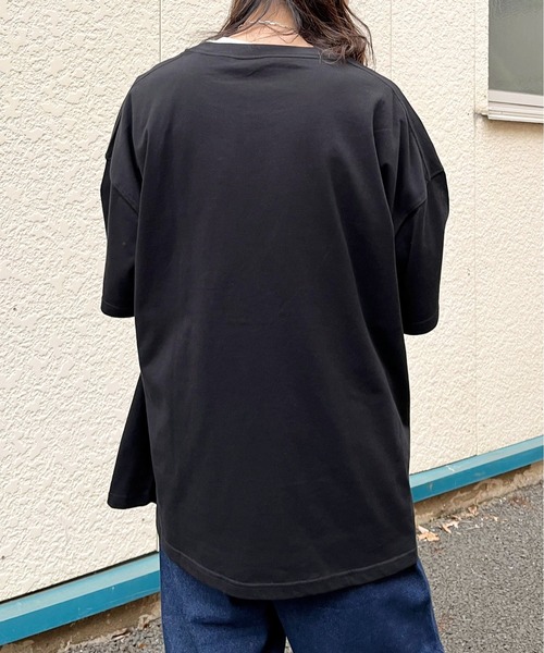 MODISH GAZE（モディシュガゼ）の「【MODISH GAZE】USAコットンビックサイズ半袖TシャツCOOL＆UVCUT（Tシャツ/カットソー・メンズ・ブラック・XXXX-LARGE/XXXXX-LARGE/XXX-LARGE/XX-LARGE/X-LARGE）」の7枚目の写真