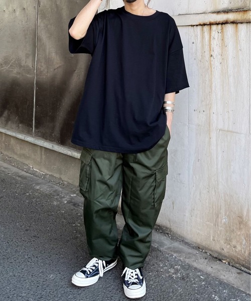 MODISH GAZE（モディシュガゼ）の「【MODISH GAZE】USAコットンビックサイズ半袖TシャツCOOL＆UVCUT（Tシャツ/カットソー・メンズ・ブラック・XXXX-LARGE/XXXXX-LARGE/XXX-LARGE/XX-LARGE/X-LARGE）」の11枚目の写真
