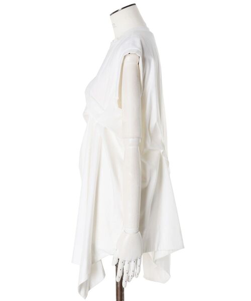 UN3D.（アンスリード）の「TUCK DRAPE SLEEVELESS TOP / タックドレープスリーブレストップ（Tシャツ/カットソー・レディース・ホワイト/ブラック・FREE）」の19枚目の写真