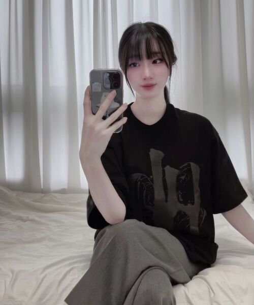 URBANAGE(アーバンエイジ)の「FLOW UBNAオーバー半袖チャコール(Tシャツ/カットソー・レディース・その他・MEDIUM/LARGE)」の10枚目の写真