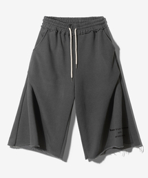 FANSHOW（ファンショー）の「GUADALUPE GEOMETRY 3/4 SWEAT PANTS -  PIGMENT BLACK（その他パンツ）」