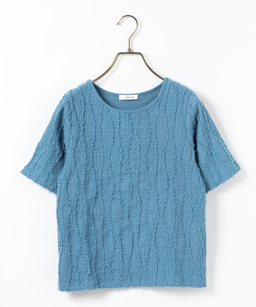 GLOBAL WORK(グローバルワーク)の「ジャガードプルオーバー半袖/661237(Tシャツ/カットソー・レディース・オフホワイト/ダークグレー/ブルー系その他4・LARGE/MEDIUM)」の19枚目の写真