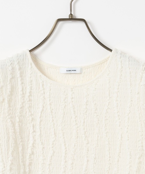 GLOBAL WORK(グローバルワーク)の「ジャガードプルオーバー半袖/661237(Tシャツ/カットソー・レディース・オフホワイト/ダークグレー/ブルー系その他4・LARGE/MEDIUM)」の21枚目の写真