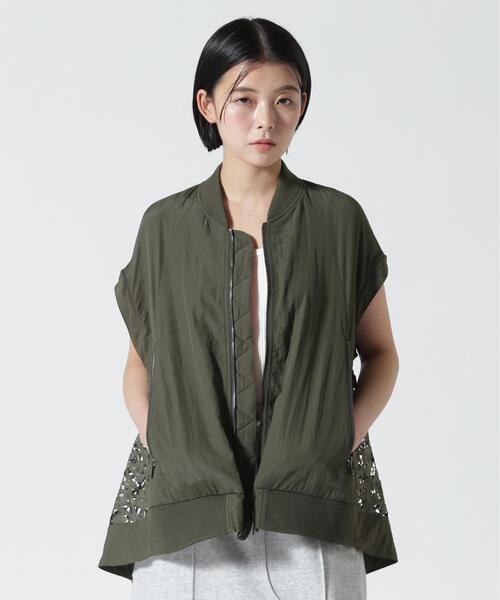 Risley(リズレー)の「Risley(リズレー) 別注レースMA-1(その他アウター・レディース・カーキ/ブラック・F)」の10枚目の写真