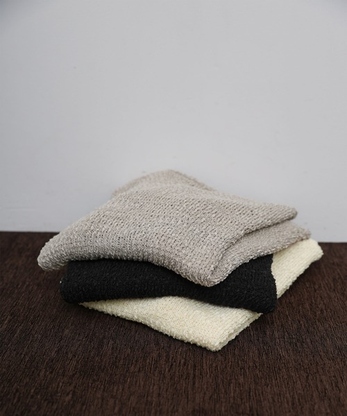 select MOCA Et（セレクトモカエト）の「【Et】Tape Yarn Boat Neck Sheer Knit（ニット/セーター・レディース・ブラック/グレイッシュベージュ/アイボリー・FREE）」の18枚目の写真