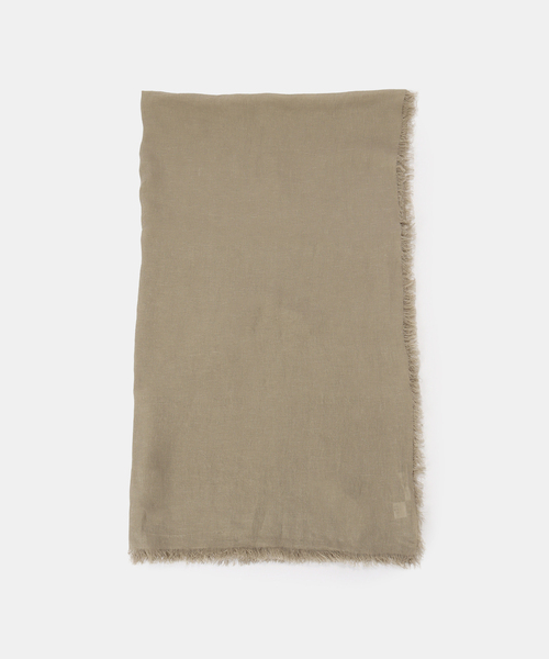 Deuxieme Classe(ドゥーズィエムクラス)の「【ASAUCE MELER/アソースメレ】110x210 LINEN STOLE(ストール/ショール・レディース・チャコールグレー/ベージュ・FREE)」の11枚目の写真