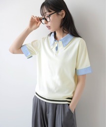 U.S. POLO ASSN. 別注 ロゴ刺繍ポロニット