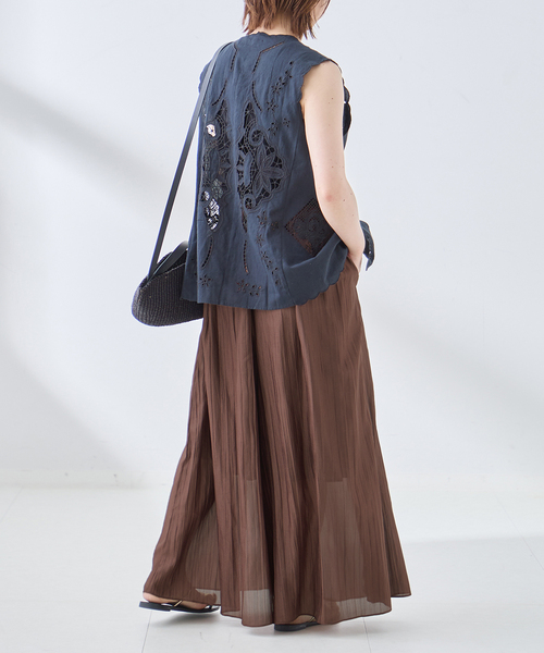 journal standard L'essage(ジャーナルスタンダードレサージュ)の「Sorbet パンツ(その他パンツ・レディース・ブラウン/ブラック・36/38)」の14枚目の写真