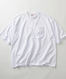 【75】【NUTMEG MILLS/ナツメグ・ミルズ】ヘビーウェイト USAコットン スーパービッグ 無地 ポケット クルーネックTシャツ