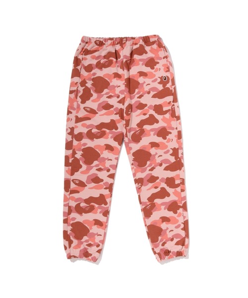 A BATHING APE(アベイシングエイプ)の「1ST CAMO APE HEAD ONE POINT SWEAT PANTS(スウェットパンツ・レディース・グリーン/ピンク・SMALL)」の2枚目の写真