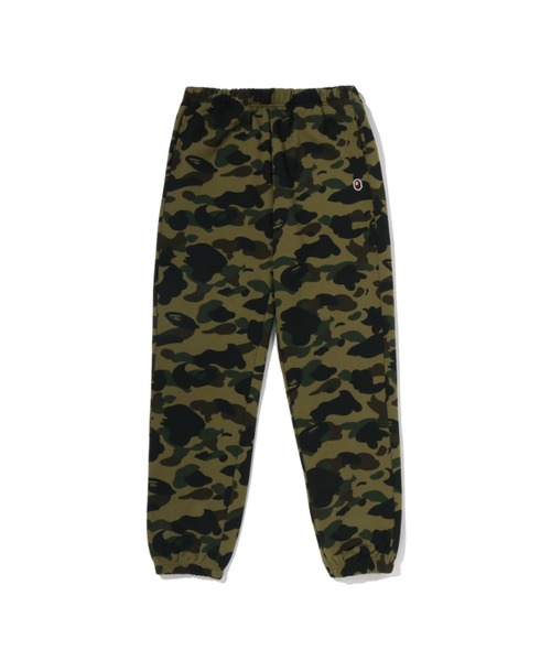 A BATHING APE(アベイシングエイプ)の「1ST CAMO APE HEAD ONE POINT SWEAT PANTS(スウェットパンツ・レディース・グリーン/ピンク・SMALL)」の1枚目の写真