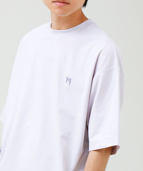 GLOSTER(グロスター)の「【水陸両用/アイスタッチ/UV CUT/吸水速乾】BOY刺繍 アドベンチャーTシャツ(Tシャツ/カットソー・メンズ・ラベンダー/ライトグリーン/ホワイト・S/L/M)」の13枚目の写真