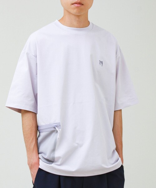 GLOSTER(グロスター)の「【水陸両用/アイスタッチ/UV CUT/吸水速乾】BOY刺繍 アドベンチャーTシャツ(Tシャツ/カットソー・メンズ・ラベンダー/ライトグリーン/ホワイト・S/L/M)」の6枚目の写真