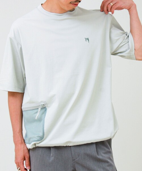 GLOSTER(グロスター)の「【水陸両用/アイスタッチ/UV CUT/吸水速乾】BOY刺繍 アドベンチャーTシャツ(Tシャツ/カットソー・メンズ・ラベンダー/ライトグリーン/ホワイト・S/L/M)」の20枚目の写真