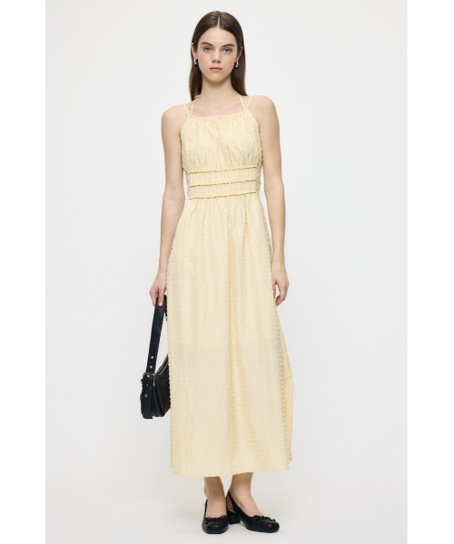 MOUSSY(マウジー)の「POLKA DOT CAMI ドレス(ワンピース・レディース・オフホワイト/ライトイエロー/ブラック・2/1)」の5枚目の写真