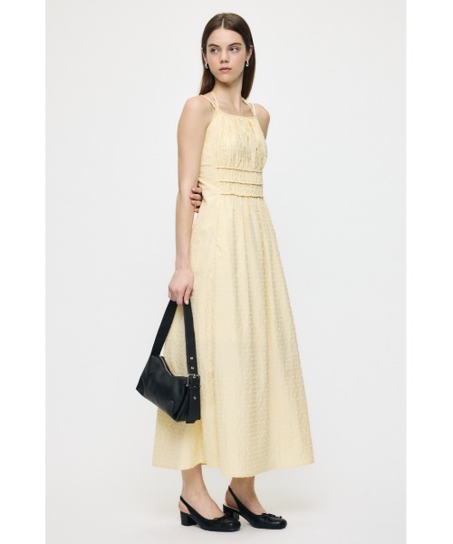 MOUSSY(マウジー)の「POLKA DOT CAMI ドレス(ワンピース・レディース・オフホワイト/ライトイエロー/ブラック・2/1)」の6枚目の写真