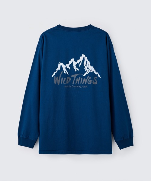 WILD THINGS(ワイルドシングス)の「ワイルドマウンテン L/S Tシャツ|WILD MOUNTAIN L/S TEE(Tシャツ/カットソー・メンズ・ブラウン系その他/ネイビー/ホワイト/イエロー系その他・S/XL/L/M)」の3枚目の写真
