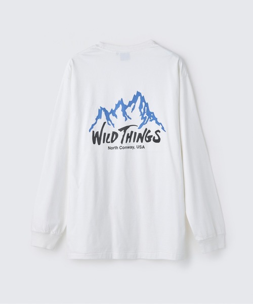 WILD THINGS(ワイルドシングス)の「ワイルドマウンテン L/S Tシャツ|WILD MOUNTAIN L/S TEE(Tシャツ/カットソー・メンズ・ブラウン系その他/ネイビー/ホワイト/イエロー系その他・S/XL/L/M)」の2枚目の写真
