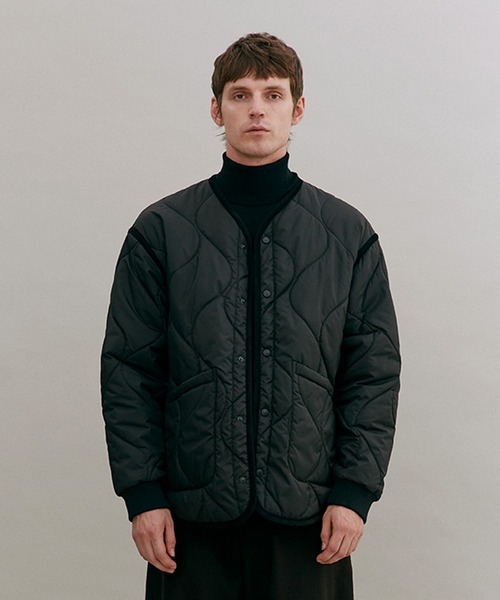 LAVENHAM(ラベンハム)の「Quilt Liner Jacket Mens / キルト ライナー ジャケット メンズ(その他アウター・メンズ・ダークブラック・M/L/XL/S)」の1枚目の写真
