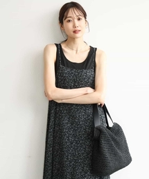 MK MICHEL KLEIN（エムケーミッシェルクラン）の「[洗える]前後2way花柄シアーキャミワンピース（ワンピース）」