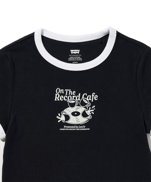 Levi's(リーバイス)の「Levi's/リーバイス グラフィック エッセンシャル ベビーリンガーTシャツ(Tシャツ/カットソー・レディース・ブラック・XS/S/M)」の6枚目の写真