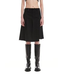 TRUNK PROJECT（トランクプロジェクト）の「Black Pleated Wrap Skirt（スカート）」