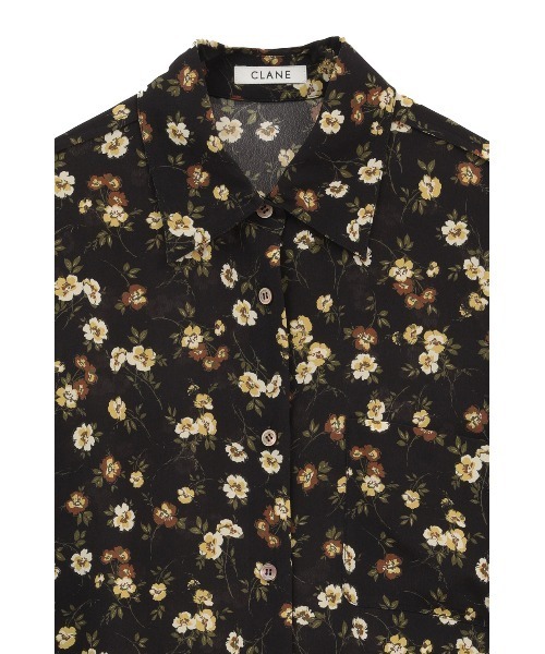 CLANE(クラネ)の「MABEL FLOWER SHIRT(シャツ/ブラウス・レディース・オレンジ/ブラック・2/1)」の12枚目の写真