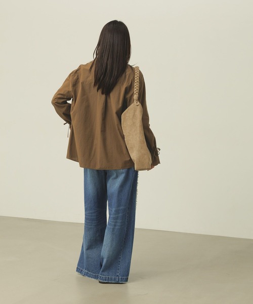 BAYFLOW(ベイフロー)の「フリンジバギーデニム(デニムパンツ・レディース・インディゴブルー/ライトブルー・SMALL/MEDIUM)」の11枚目の写真
