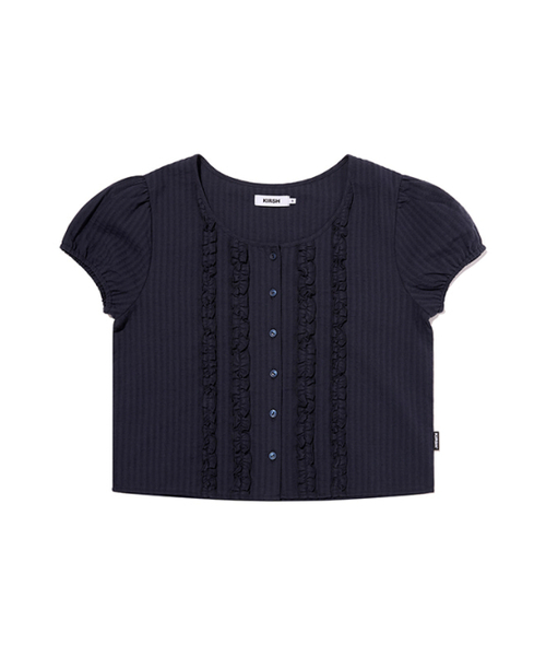 KIRSH（キルシー）の「ラッフルポイントパフスリーブブラウス[ダークネイビー]（シャツ/ブラウス・レディース・その他・SMALL/MEDIUM）」の5枚目の写真