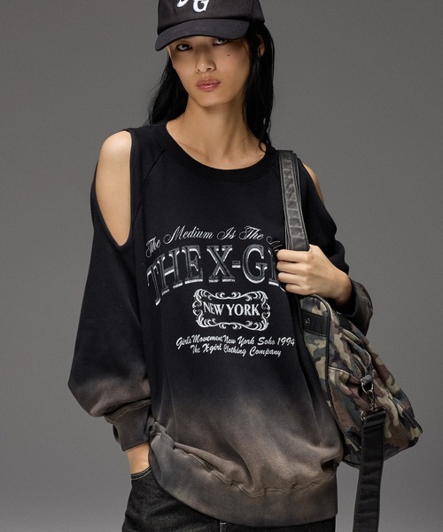 X-girl(エックスガール)の「XG LOGO 2WAY BIG TOTE BAG(トートバッグ・レディース・レオパード/カモフラージュ・ONE SIZE)」の5枚目の写真