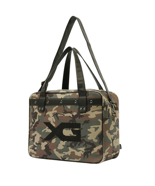 X-girl(エックスガール)の「XG LOGO 2WAY BIG TOTE BAG(トートバッグ・レディース・レオパード/カモフラージュ・ONE SIZE)」の9枚目の写真