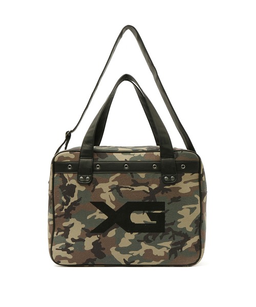 X-girl(エックスガール)の「XG LOGO 2WAY BIG TOTE BAG(トートバッグ・レディース・レオパード/カモフラージュ・ONE SIZE)」の11枚目の写真