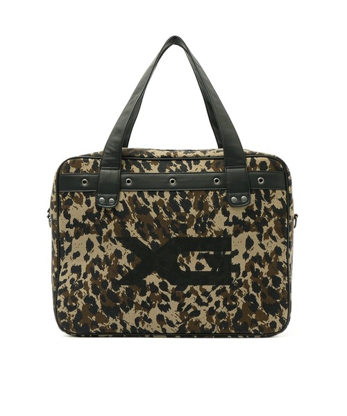 X-girl(エックスガール)の「XG LOGO 2WAY BIG TOTE BAG(トートバッグ・レディース・レオパード/カモフラージュ・ONE SIZE)」の12枚目の写真