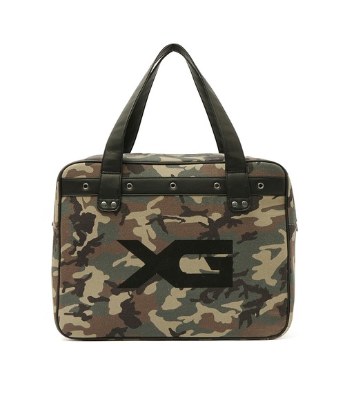 X-girl(エックスガール)の「XG LOGO 2WAY BIG TOTE BAG(トートバッグ・レディース・レオパード/カモフラージュ・ONE SIZE)」の13枚目の写真