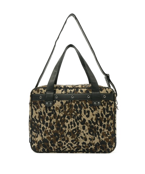 X-girl(エックスガール)の「XG LOGO 2WAY BIG TOTE BAG(トートバッグ・レディース・レオパード/カモフラージュ・ONE SIZE)」の14枚目の写真