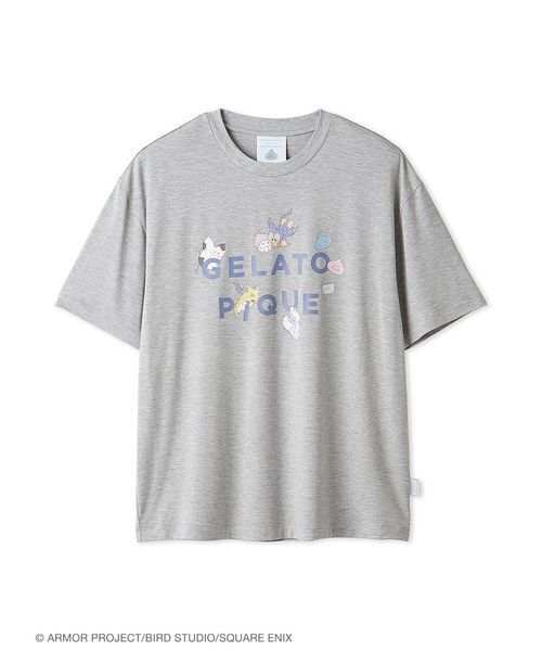 gelato pique(ジェラートピケ)の「【ドラゴンクエスト】【メンズ】ワンポイントTシャツ(ルームウェア/パジャマ・メンズ・グレー/オフホワイト・M/L)」の2枚目の写真
