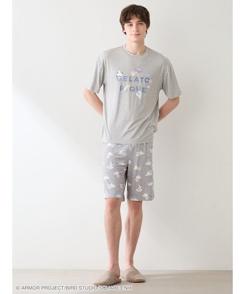 gelato pique(ジェラートピケ)の「【ドラゴンクエスト】【メンズ】ワンポイントTシャツ(ルームウェア/パジャマ・メンズ・グレー/オフホワイト・M/L)」の14枚目の写真