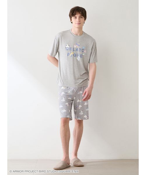 gelato pique(ジェラートピケ)の「【ドラゴンクエスト】【メンズ】ワンポイントTシャツ(ルームウェア/パジャマ・メンズ・グレー/オフホワイト・M/L)」の15枚目の写真
