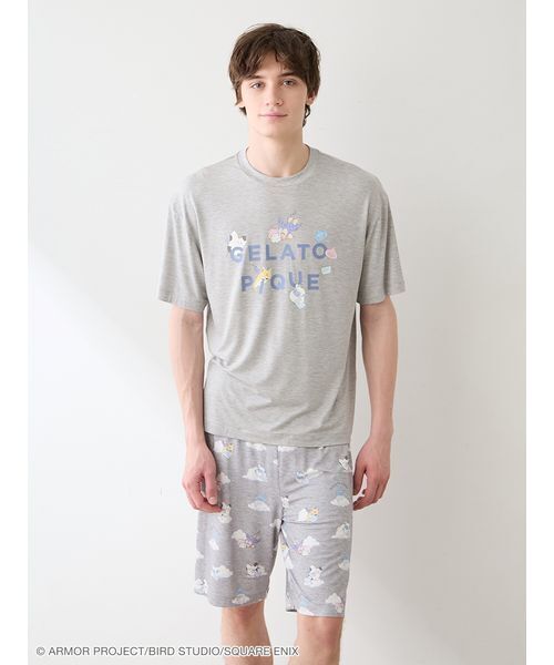 gelato pique(ジェラートピケ)の「【ドラゴンクエスト】【メンズ】ワンポイントTシャツ(ルームウェア/パジャマ・メンズ・グレー/オフホワイト・M/L)」の16枚目の写真