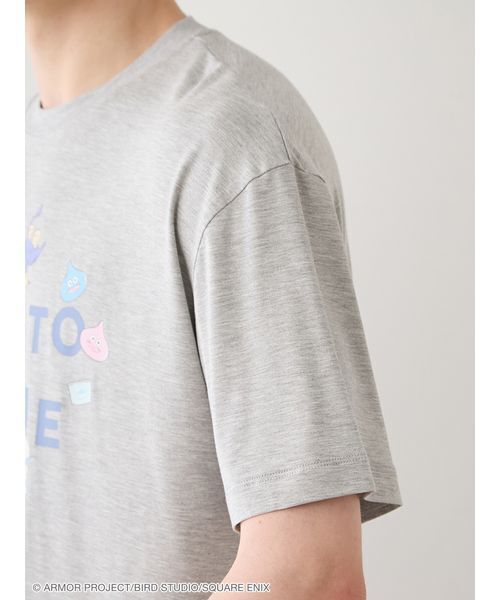 gelato pique(ジェラートピケ)の「【ドラゴンクエスト】【メンズ】ワンポイントTシャツ(ルームウェア/パジャマ・メンズ・グレー/オフホワイト・M/L)」の7枚目の写真