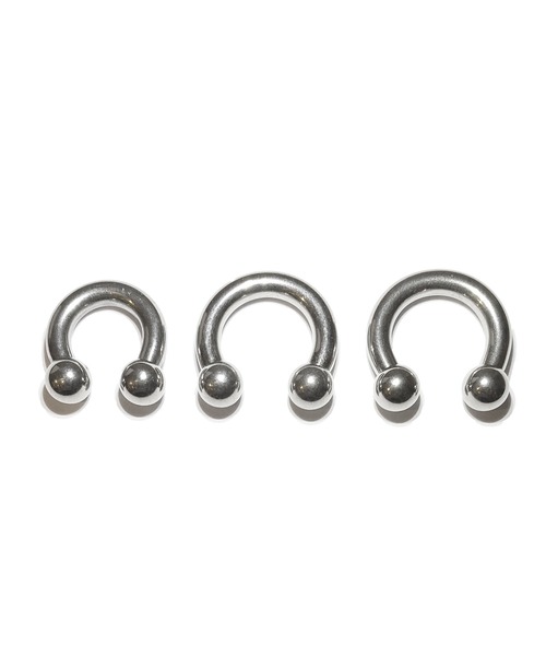 MORPH(モルフ)の「MORPH モルフ サーキュラー CCB ボディーピアス 6ゲージ 10mm~16mm(ピアス(片耳用)・メンズ・シルバー・10/12/14/16)」の1枚目の写真