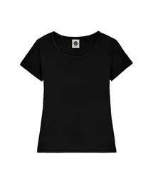 女性Uネックスリムフィット半袖Tシャツ6 COLORS
